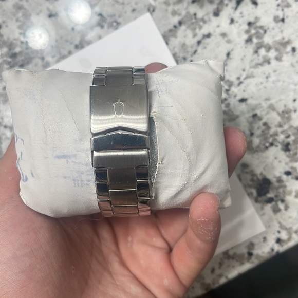 Like new Bulova watch stainless steel. Worn only a couple of times. - Picture 2 of 3